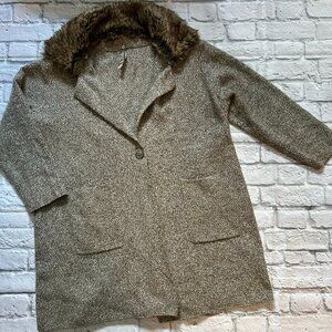Faux Fur Collar Fall Jacket